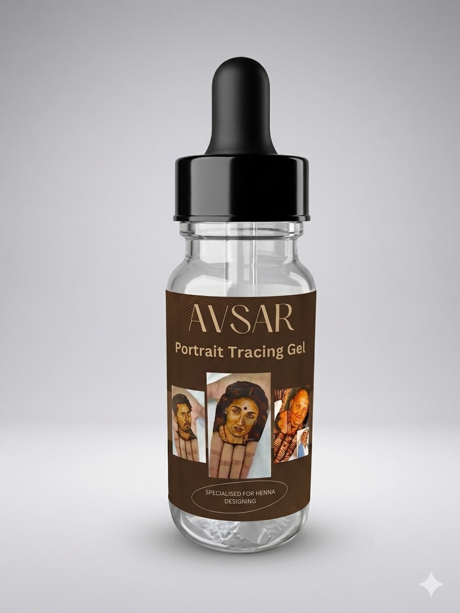 Premium Portrait Tracing Gel | Smudge-Proof Stencil Transfer for Body Art